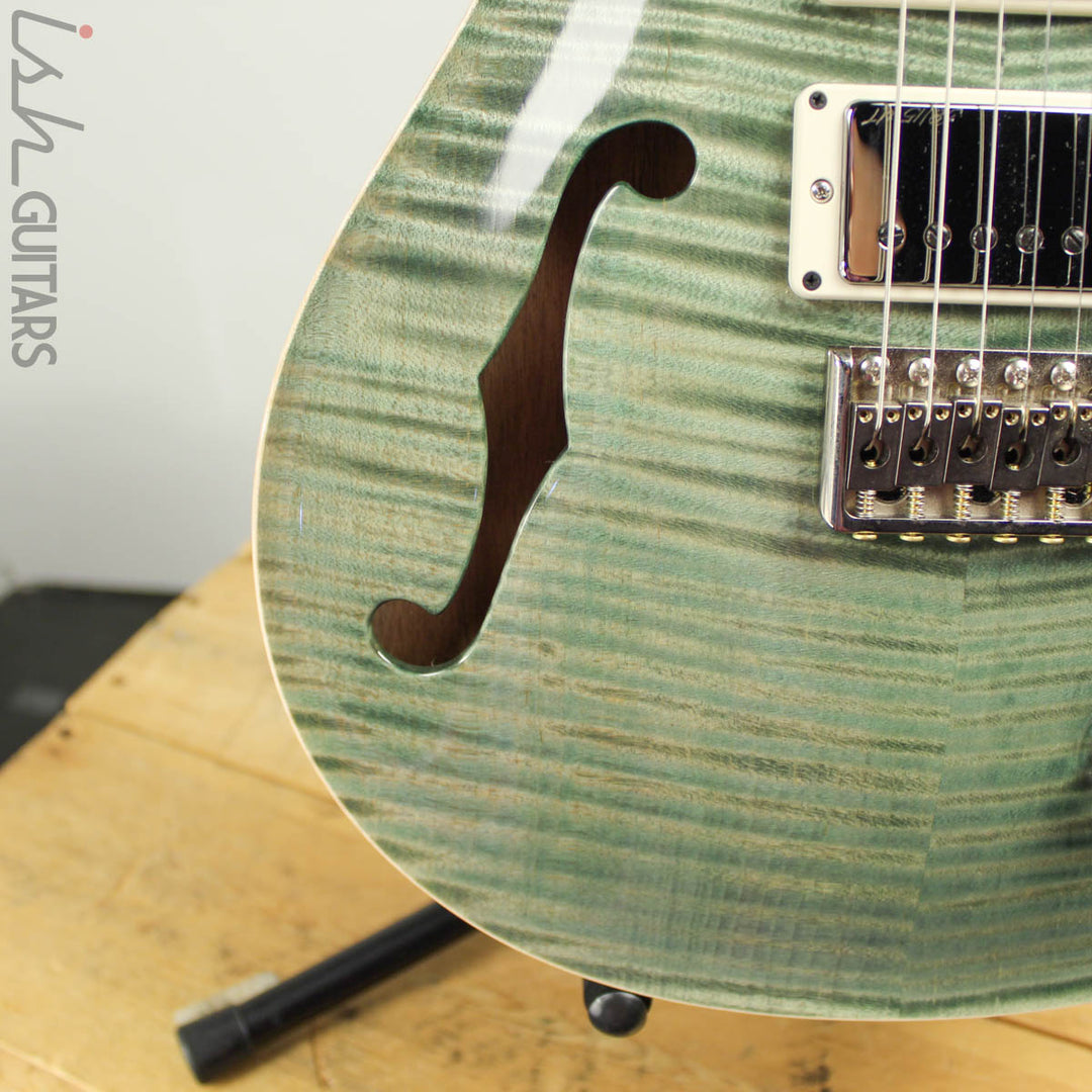 2018 Paul Reed Smith Wood Library Special 22 Semihollow Trampas Green