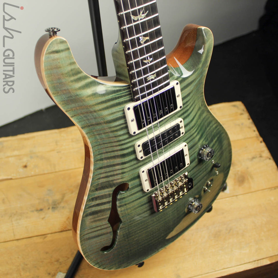 2018 Paul Reed Smith Wood Library Special 22 Semihollow Trampas Green