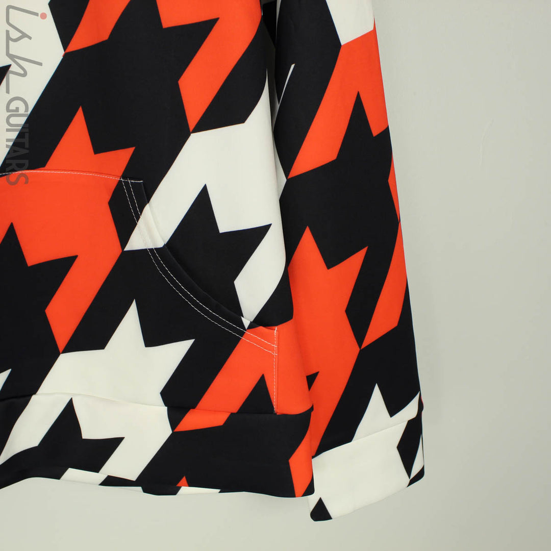 Ish Houndstooth Activewear Lightweight Hoodie