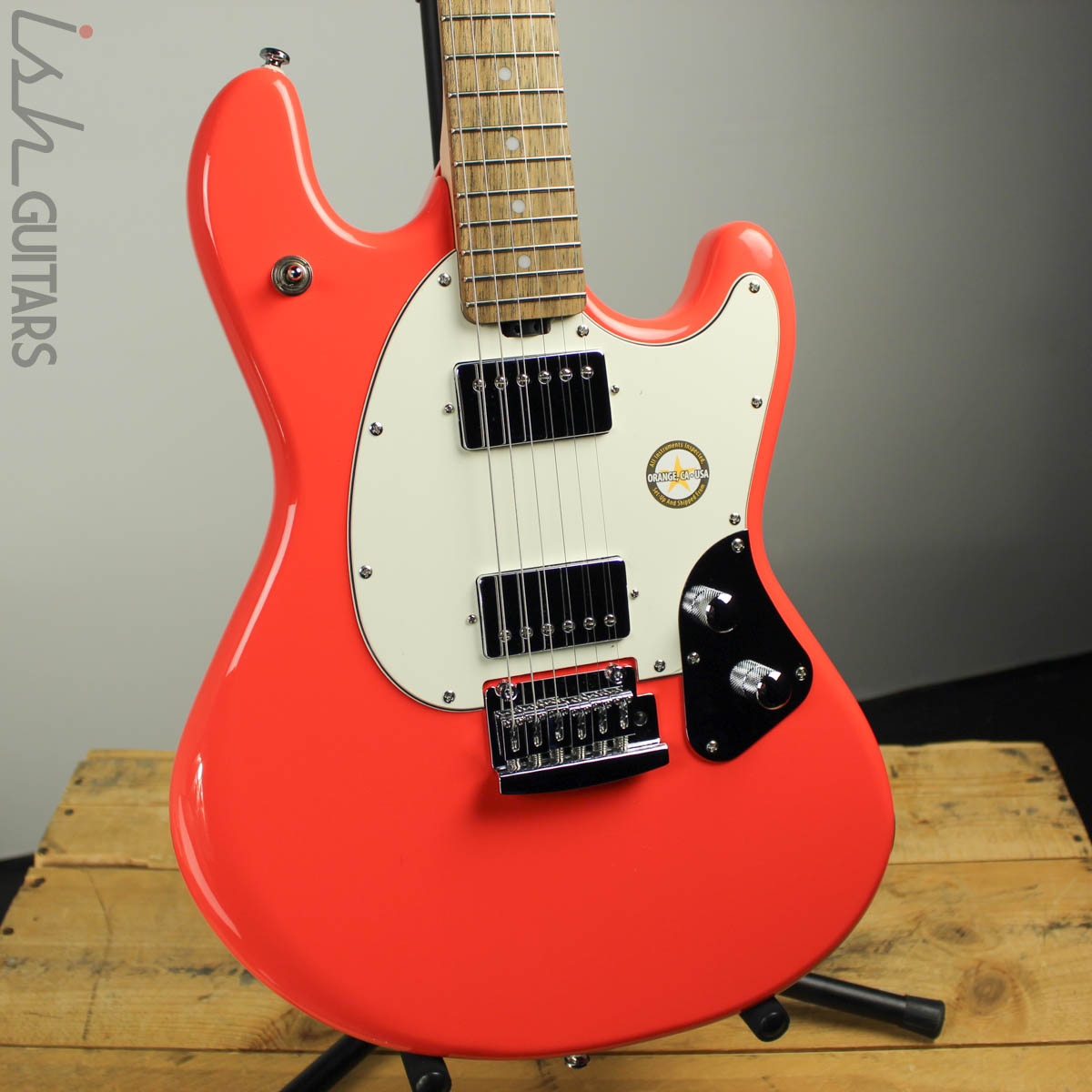 Sterling by Music Man StingRay Guitar Fiesta Red SR30 – Ish Guitars