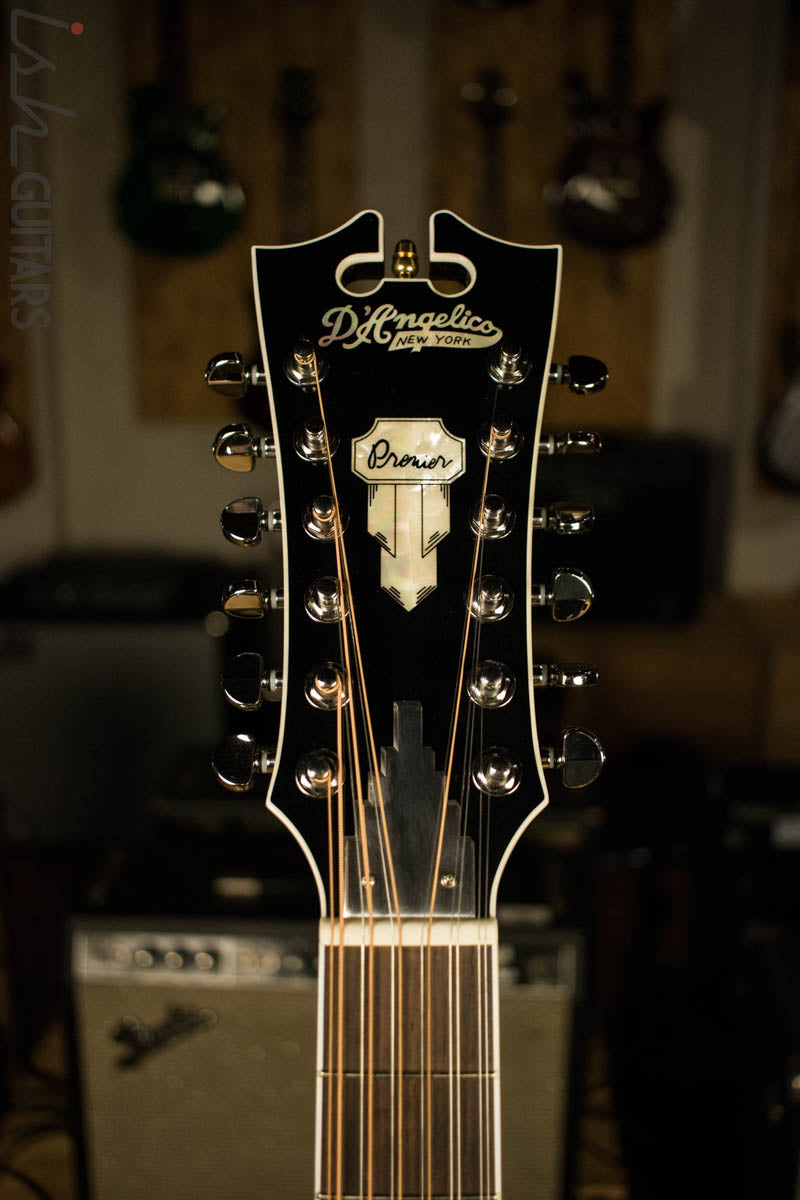 D’Angelico Premier Bowery 12 String Acoustic Electric Guitar Natural