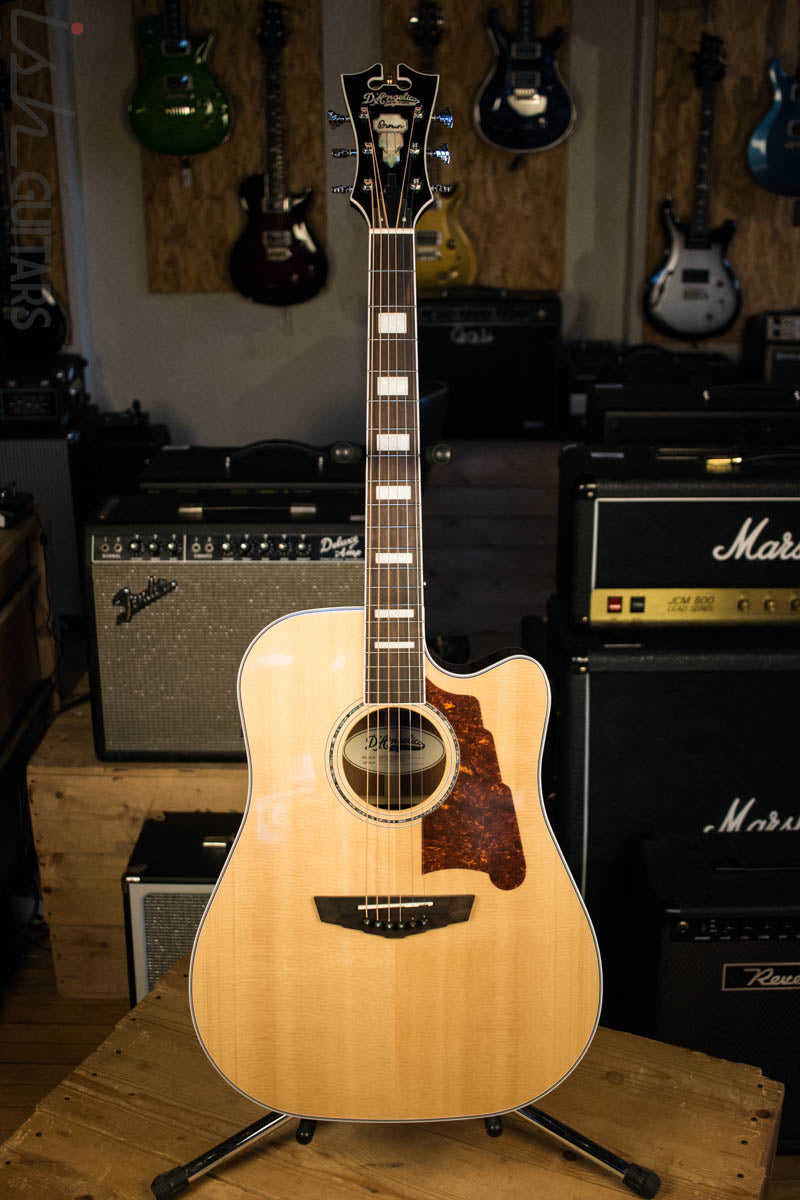 D’Angelico Premier Bowery Acoustic Guitar Natural