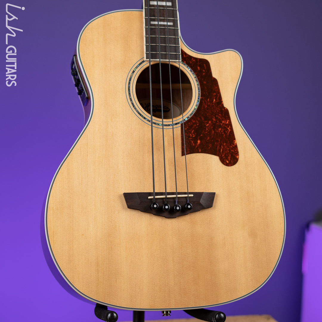 D’Angelico Premier DAPB700 Acoustic-Electric Bass Guitar Natural