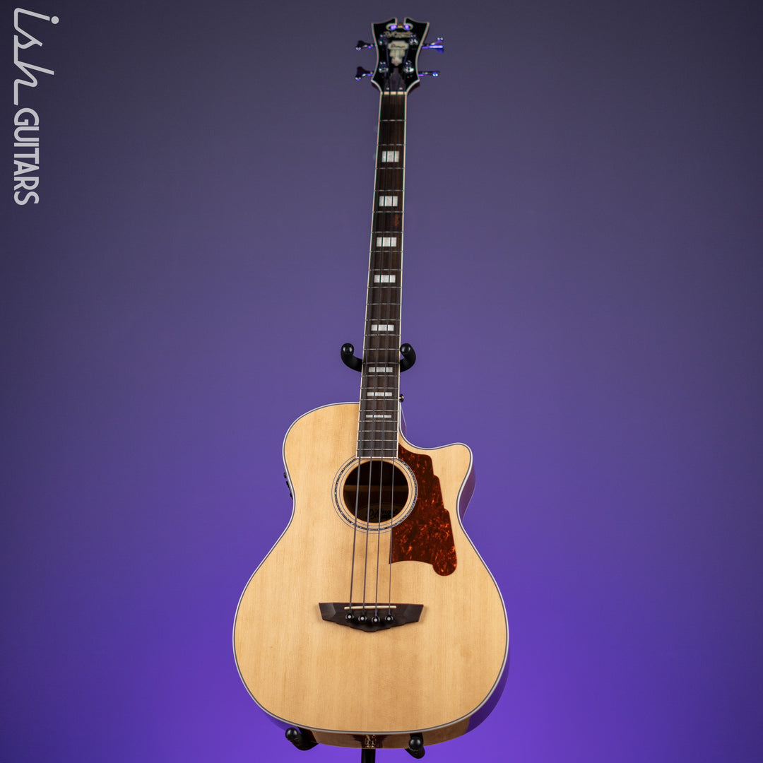 D’Angelico Premier DAPB700 Acoustic-Electric Bass Guitar Natural