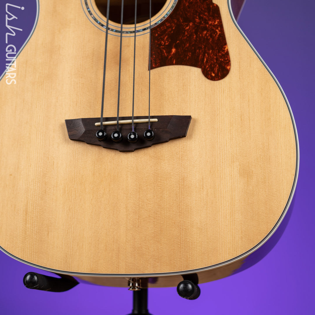 D’Angelico Premier DAPB700 Acoustic-Electric Bass Guitar Natural