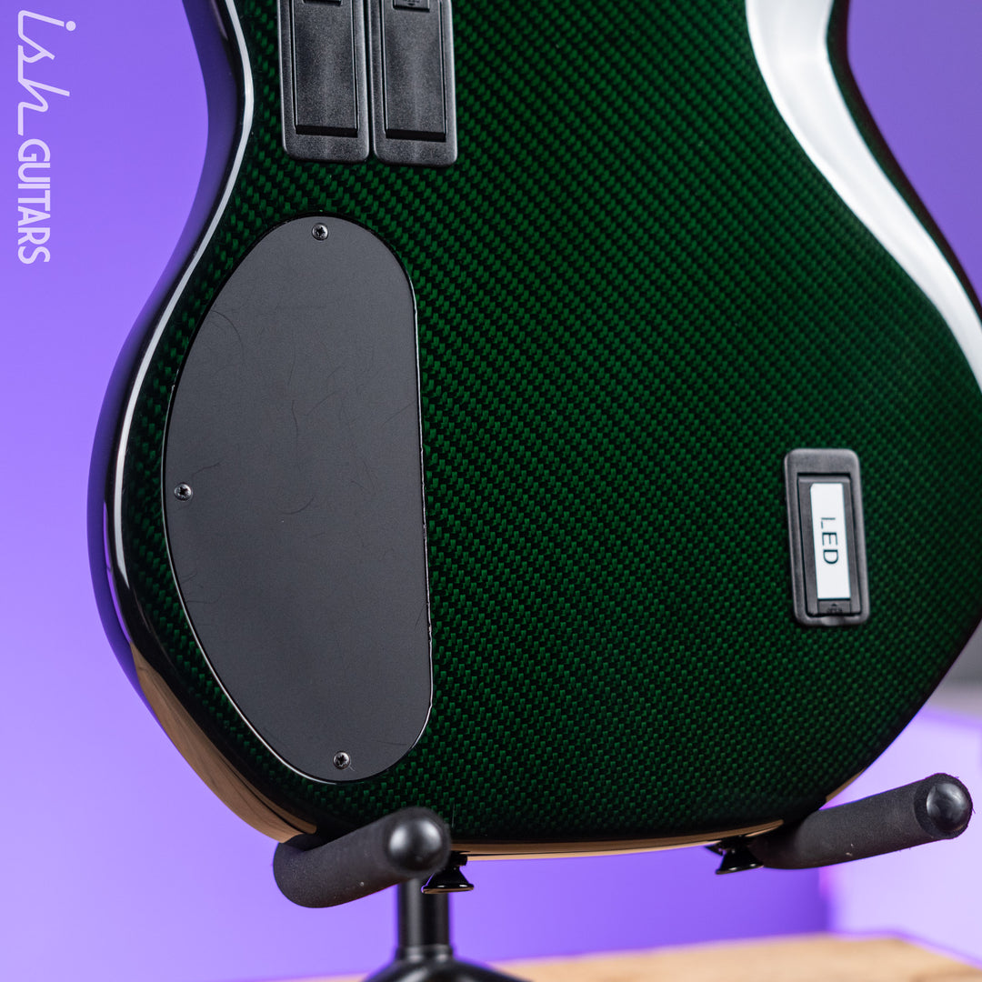 Status Stealth Bass Green Carbon Fiber w/ Green LEDs