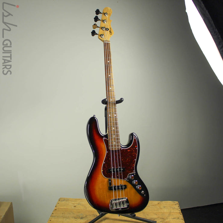 2019 G&L Fullerton Deluxe JB Bass 3 Tone Sunburst