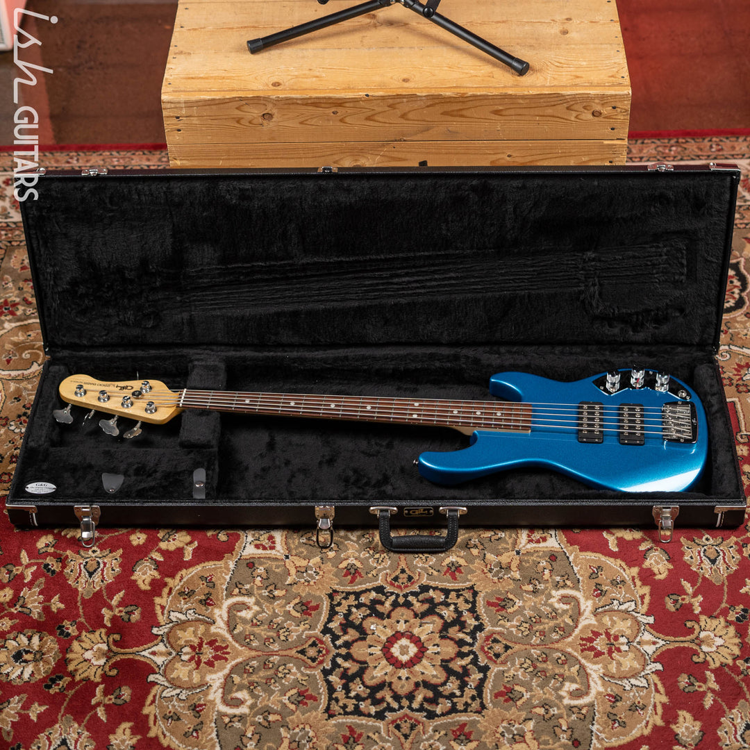 2020 G&amp;L CLF Research L-2500 Bass Guitar Series E Blue Flake