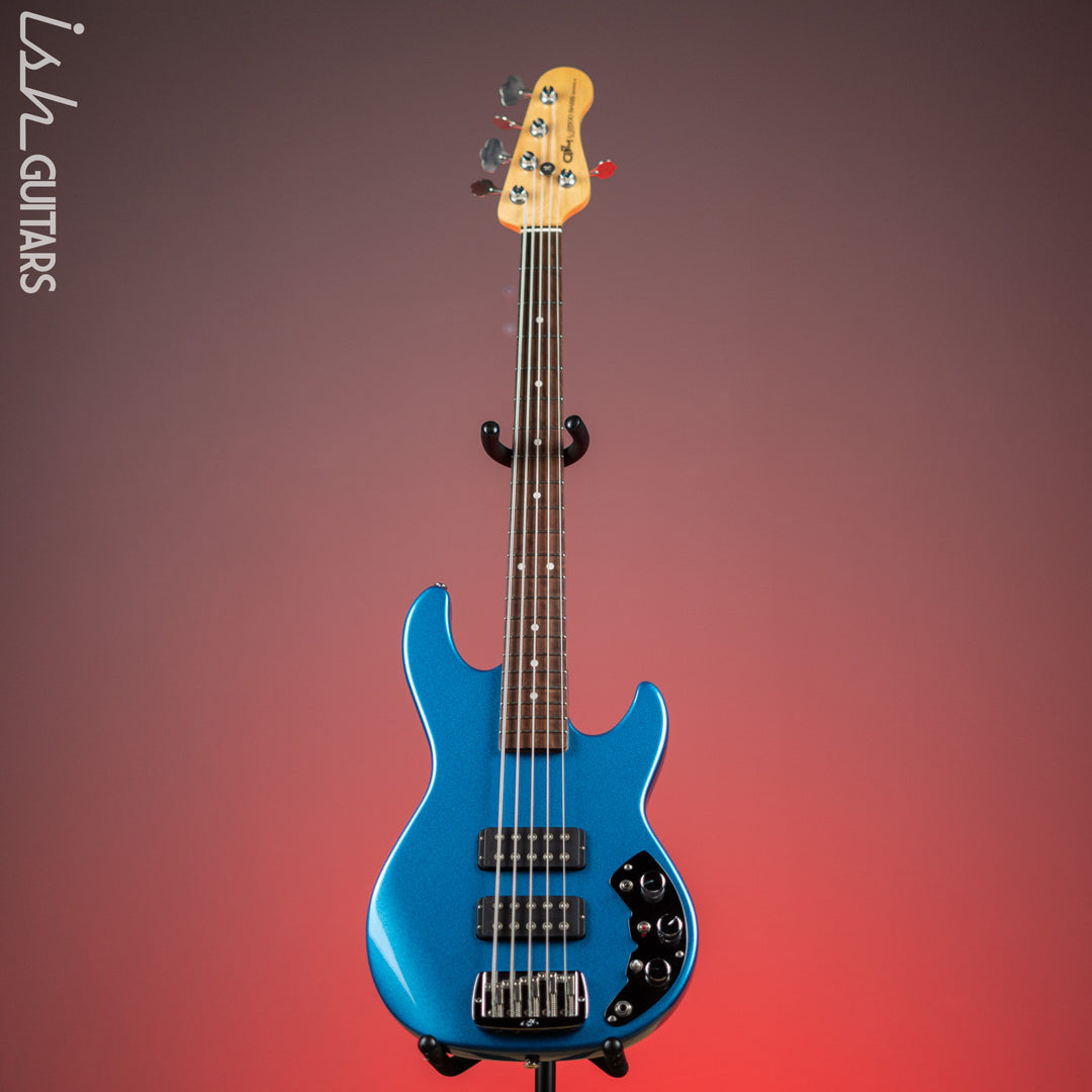 2020 G&amp;L CLF Research L-2500 Bass Guitar Series E Blue Flake