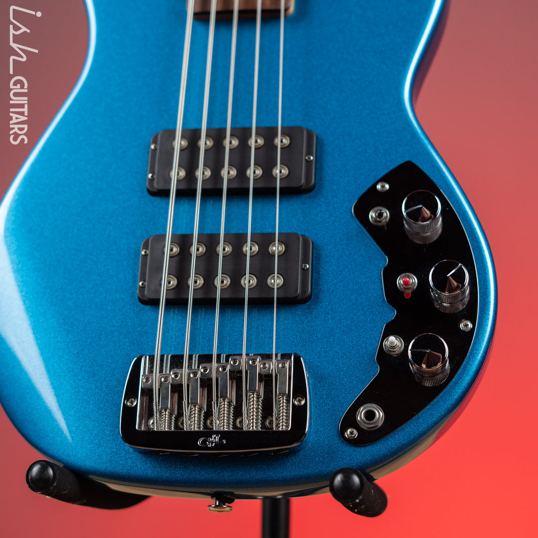 2020 G&amp;L CLF Research L-2500 Bass Guitar Series E Blue Flake
