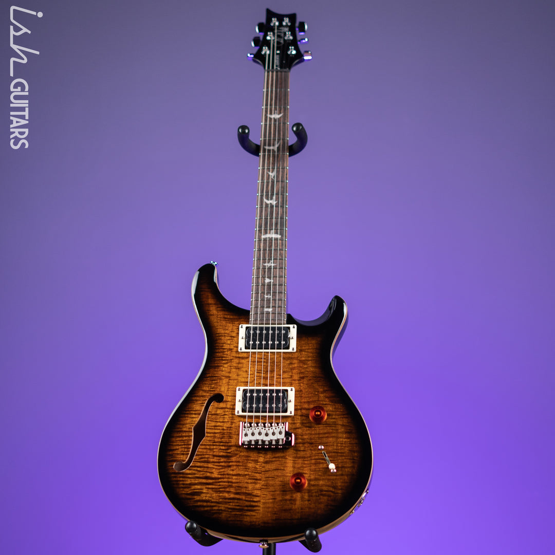 PRS SE Custom 22 Semi-Hollow Black Gold Sunburst