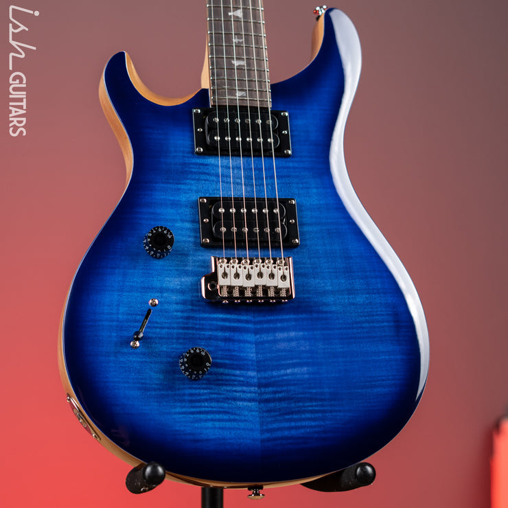 PRS SE Custom 24 Lefty Electric Guitar Faded Blue Burst