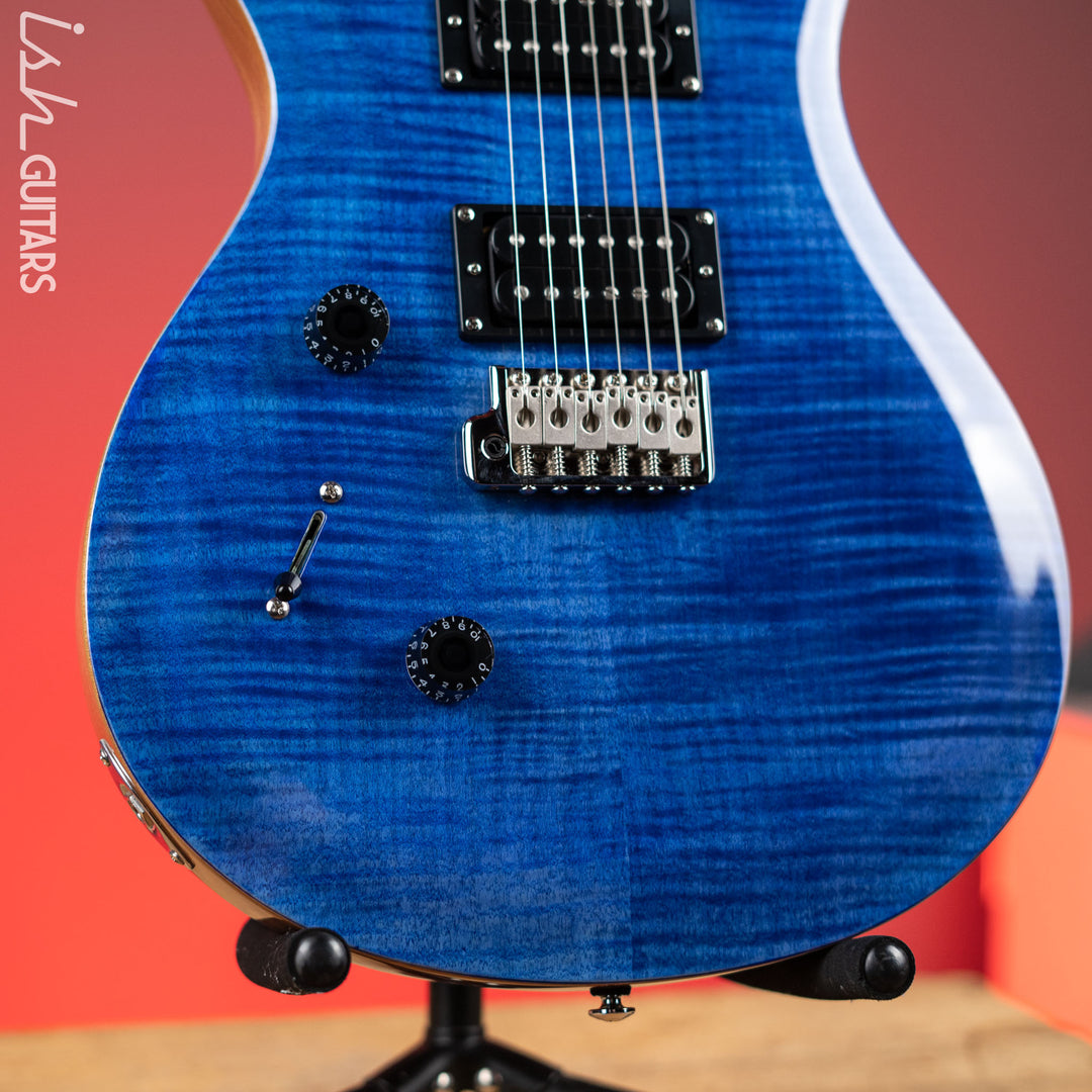 PRS SE Custom 24 Lefty Electric Guitar Faded Blue