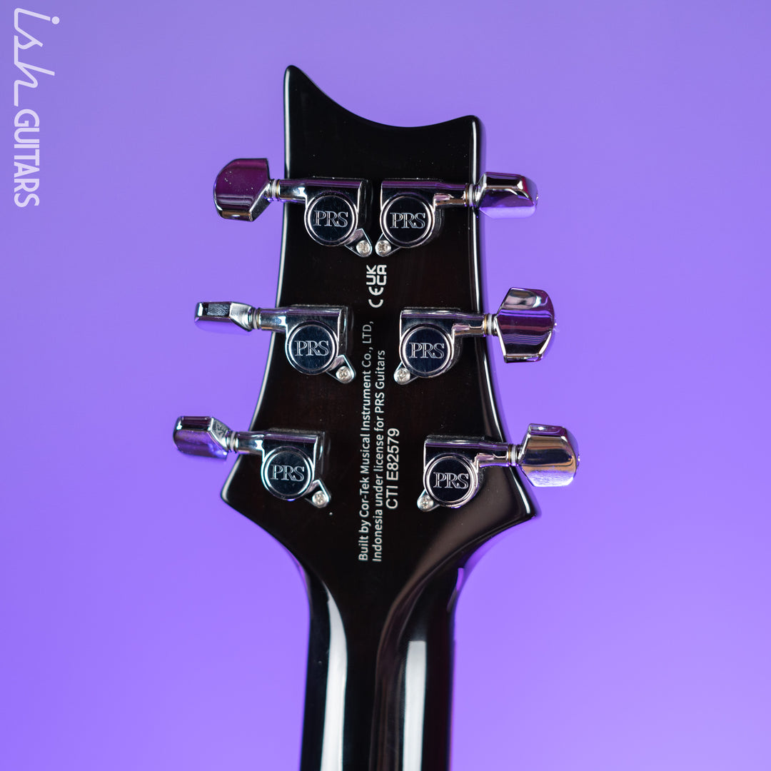 PRS SE Custom 24 Lefty Electric Guitar Black Gold Burst