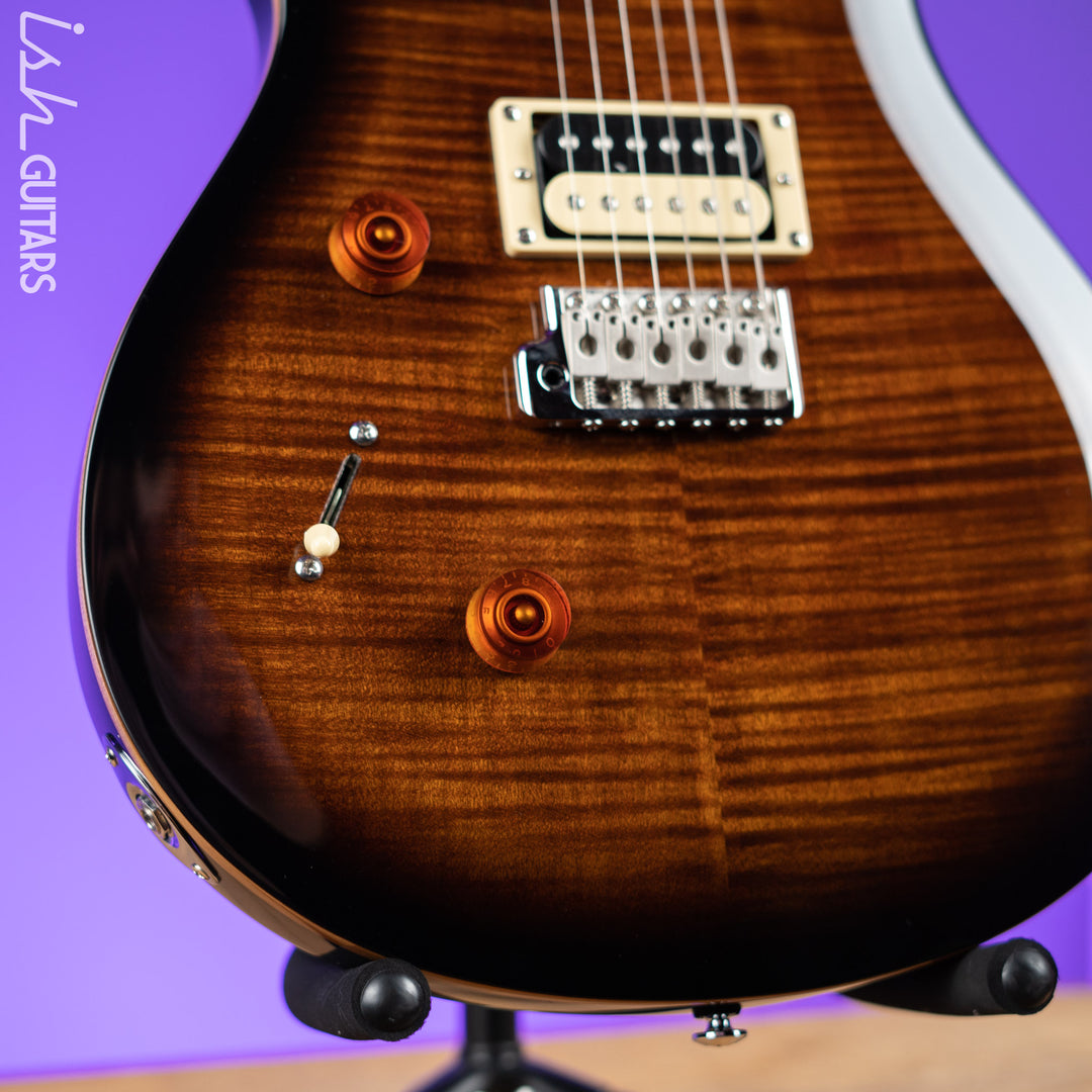 PRS SE Custom 24 Lefty Electric Guitar Black Gold Burst