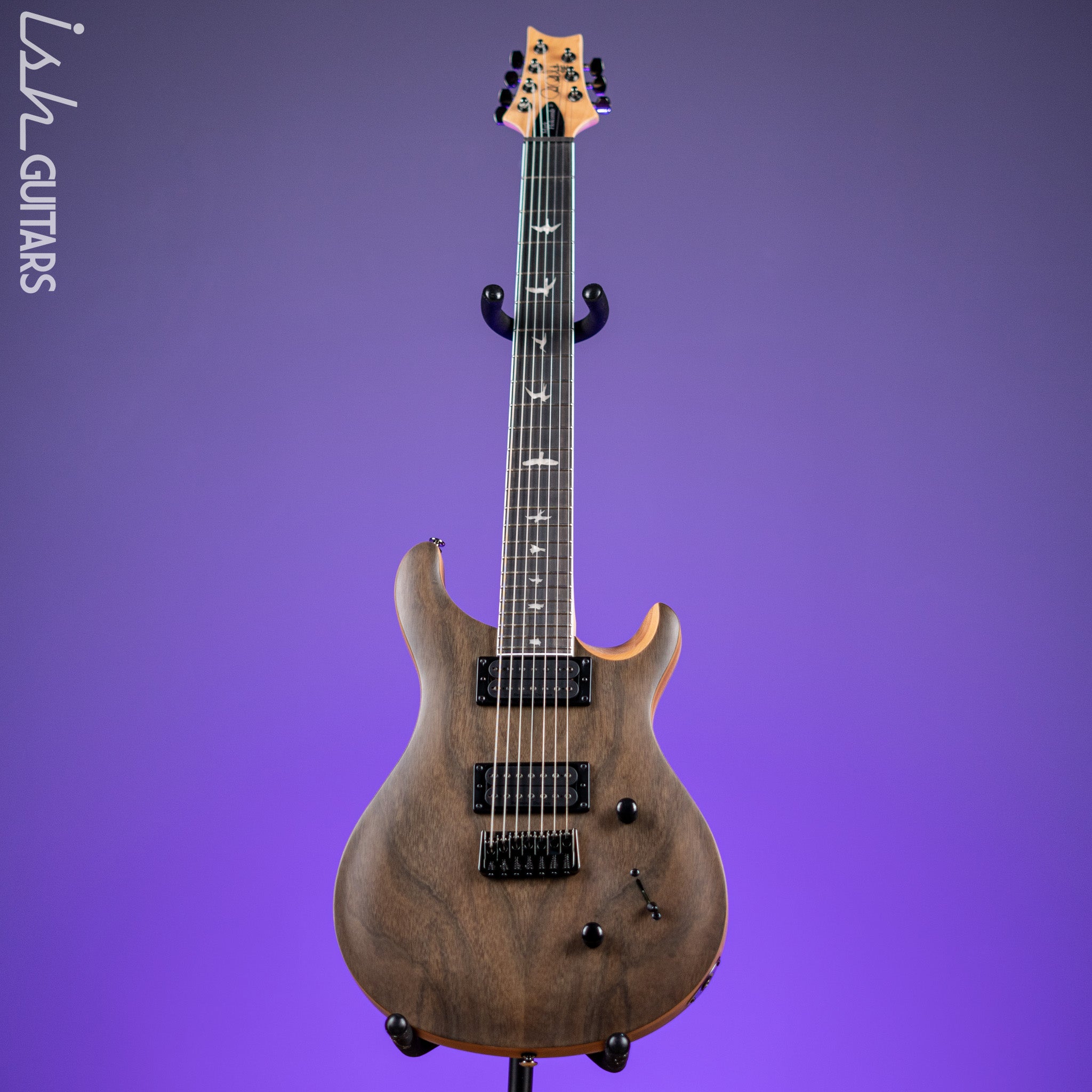 PRS SE Mark Holcomb SVN 7-String Electric Guitar Natural Walnut
