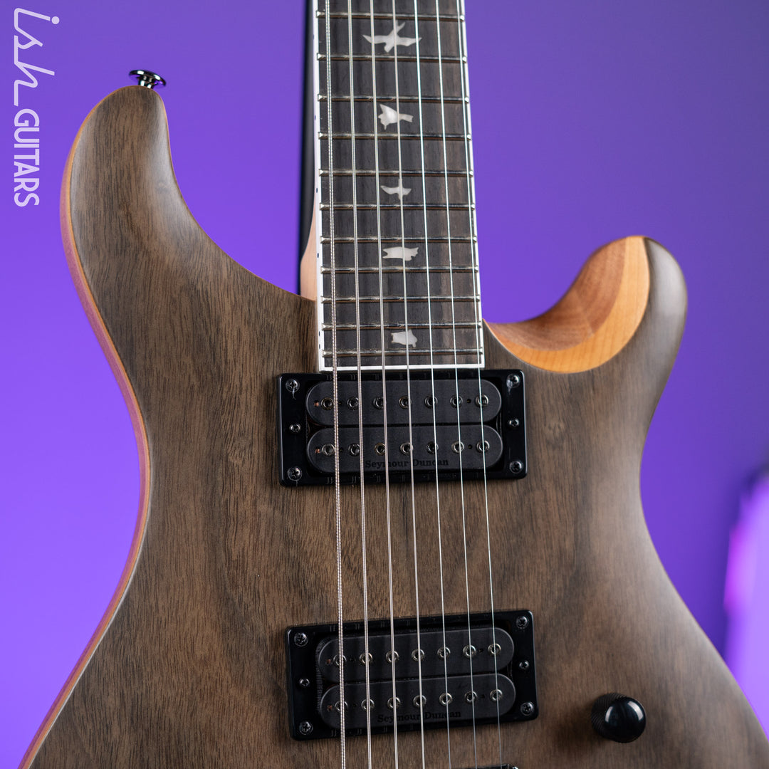 PRS SE Mark Holcomb SVN 7-String Electric Guitar Natural Walnut