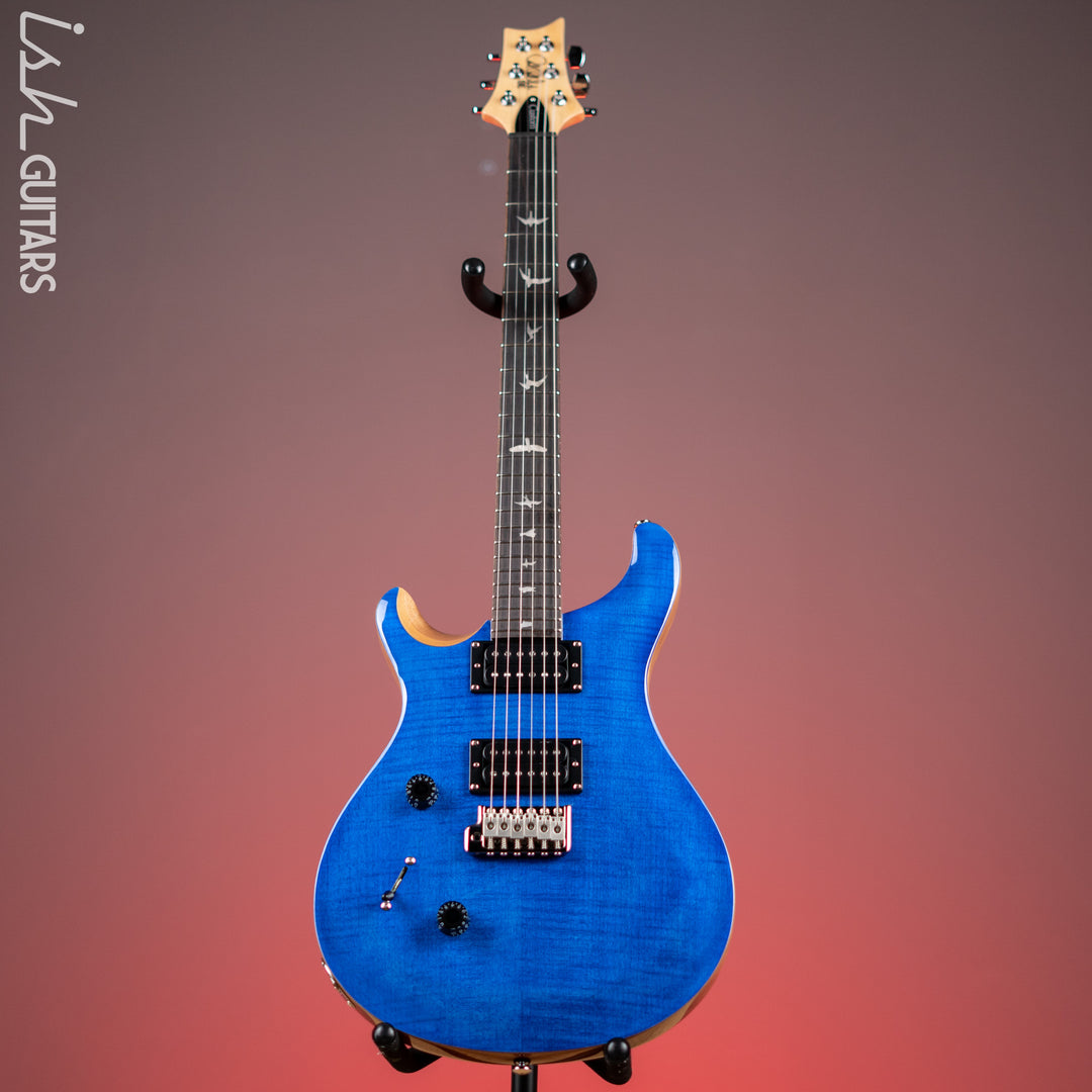 PRS SE Custom 24 Lefty Electric Guitar Faded Blue Demo – Ish Guitars