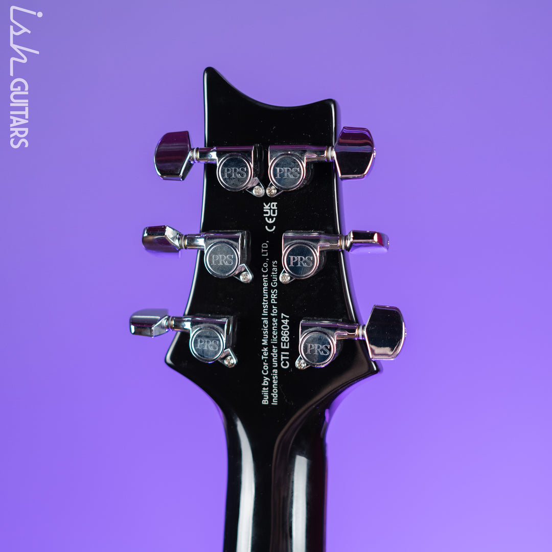 PRS SE Custom 24 Lefty Electric Guitar Black Gold Burst