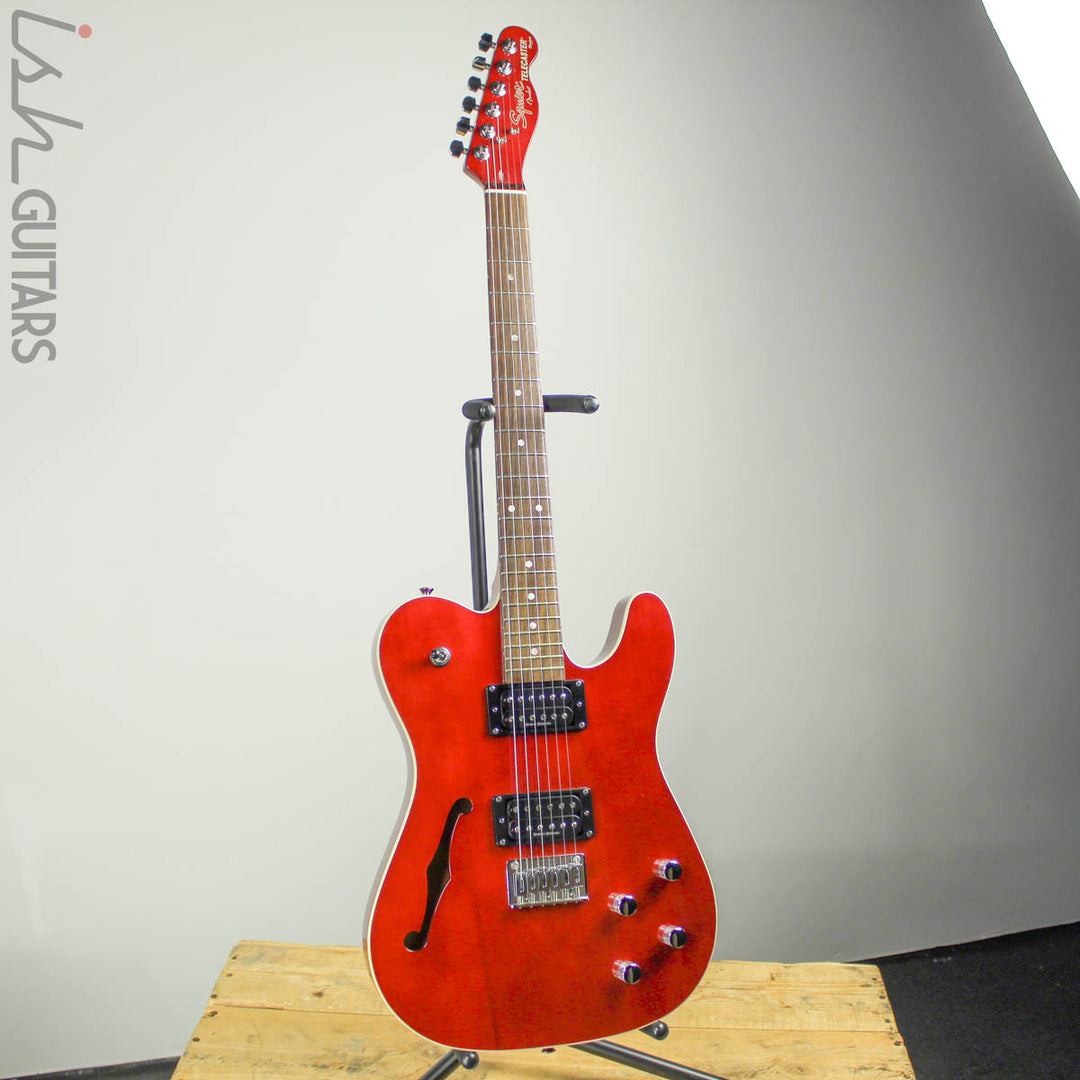 2000 Fender Squier Master Series Telecaster Standard Thinline Candy Apple Red