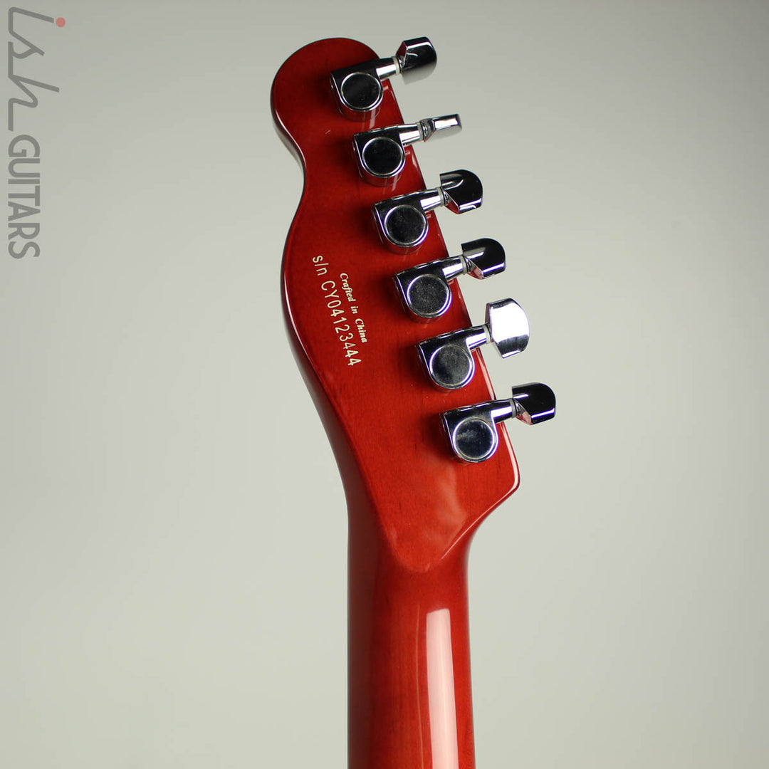 2000 Fender Squier Master Series Telecaster Standard Thinline Candy Apple Red