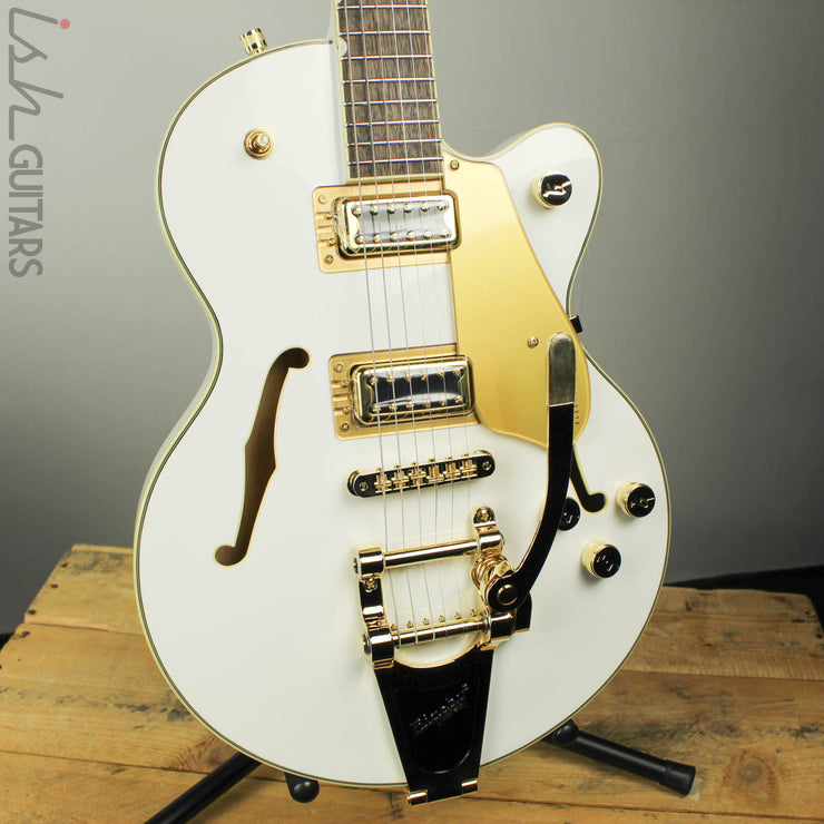 Gretsch G5655TG Limited Edition Electromatic Gold Hardware Snow Crest White