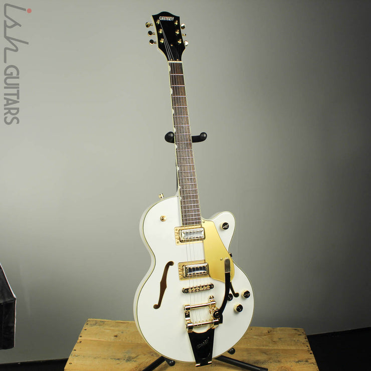 Gretsch G5655TG Limited Edition Electromatic Gold Hardware Snow Crest White