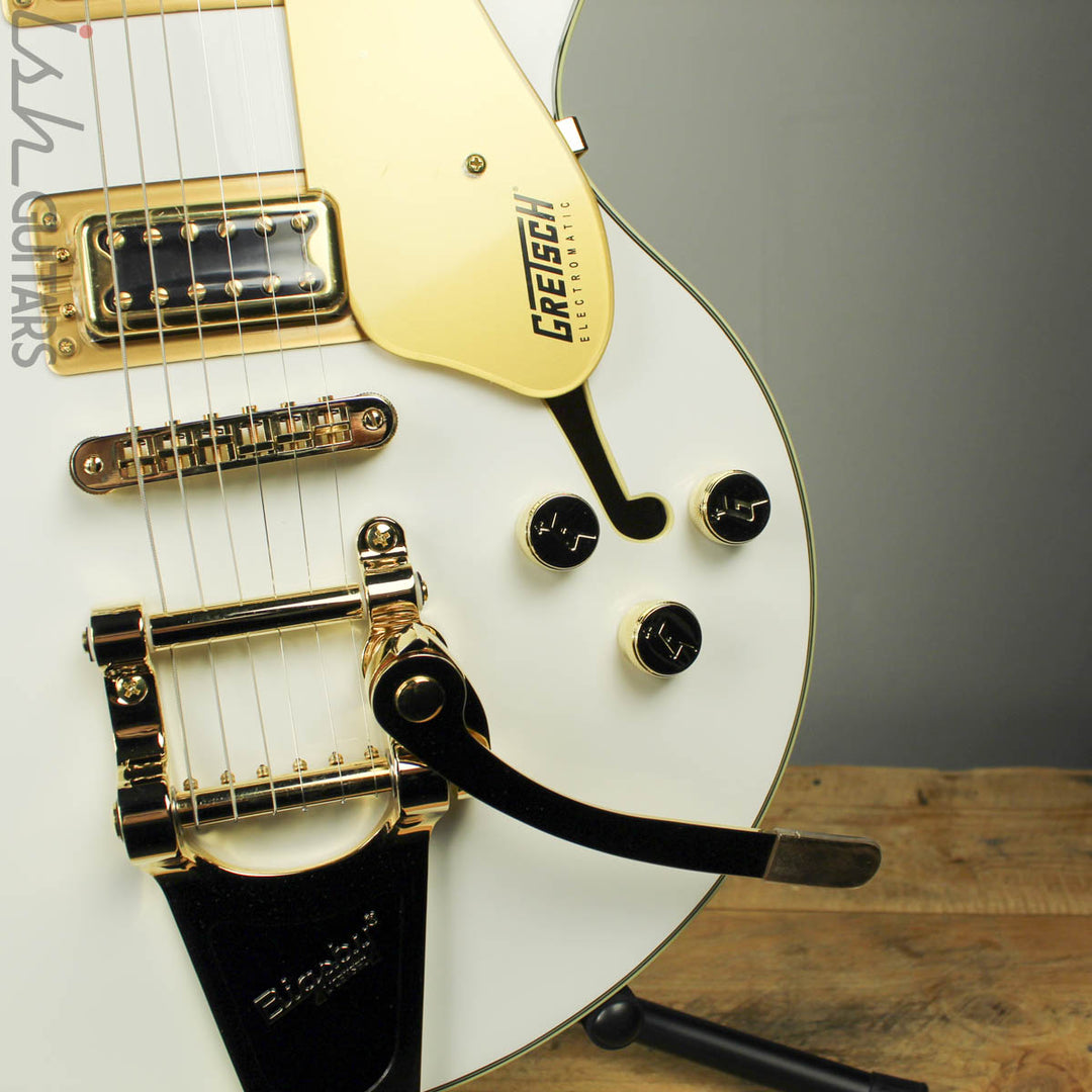 Gretsch G5655TG Limited Edition Electromatic Gold Hardware Snow Crest White