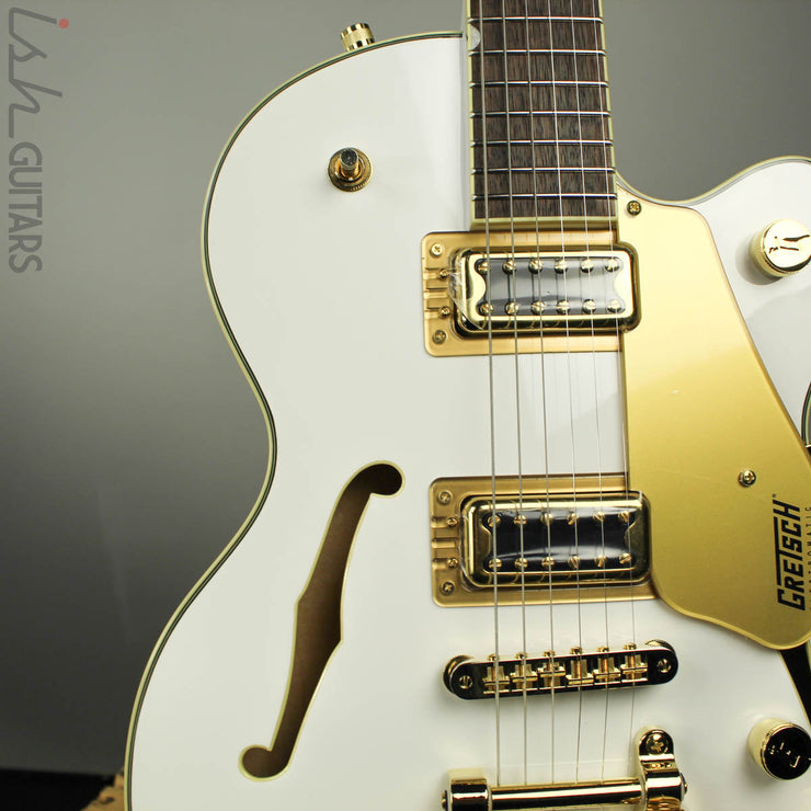 Gretsch G5655TG Limited Edition Electromatic Gold Hardware Snow Crest White