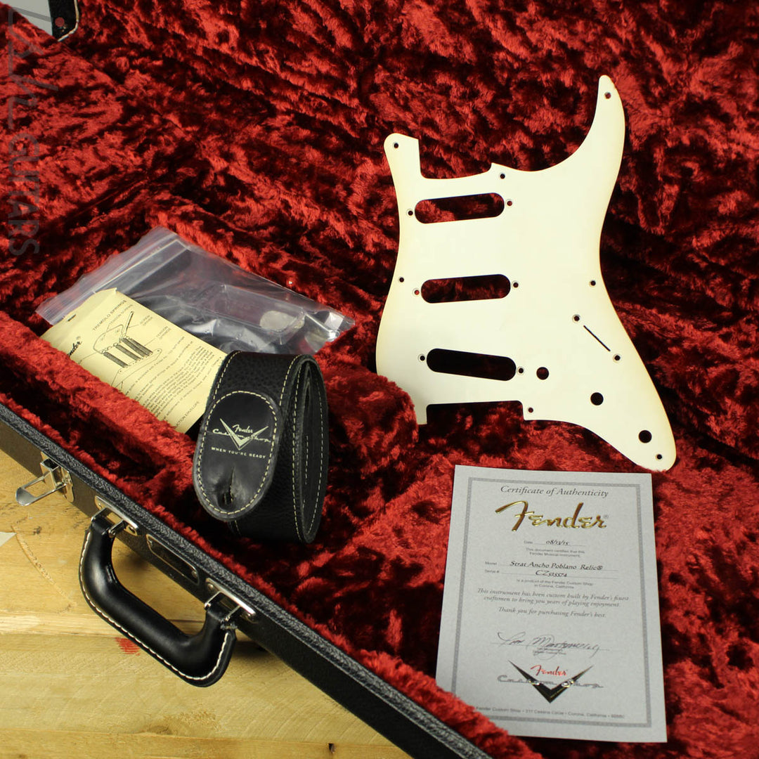 2015 Fender Strat Ancho Poblano Relic Custom Shop 2-Color Sunburst