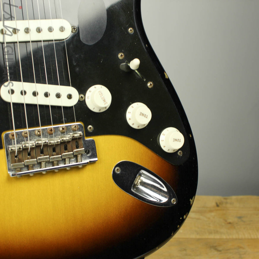 2015 Fender Strat Ancho Poblano Relic Custom Shop 2-Color Sunburst