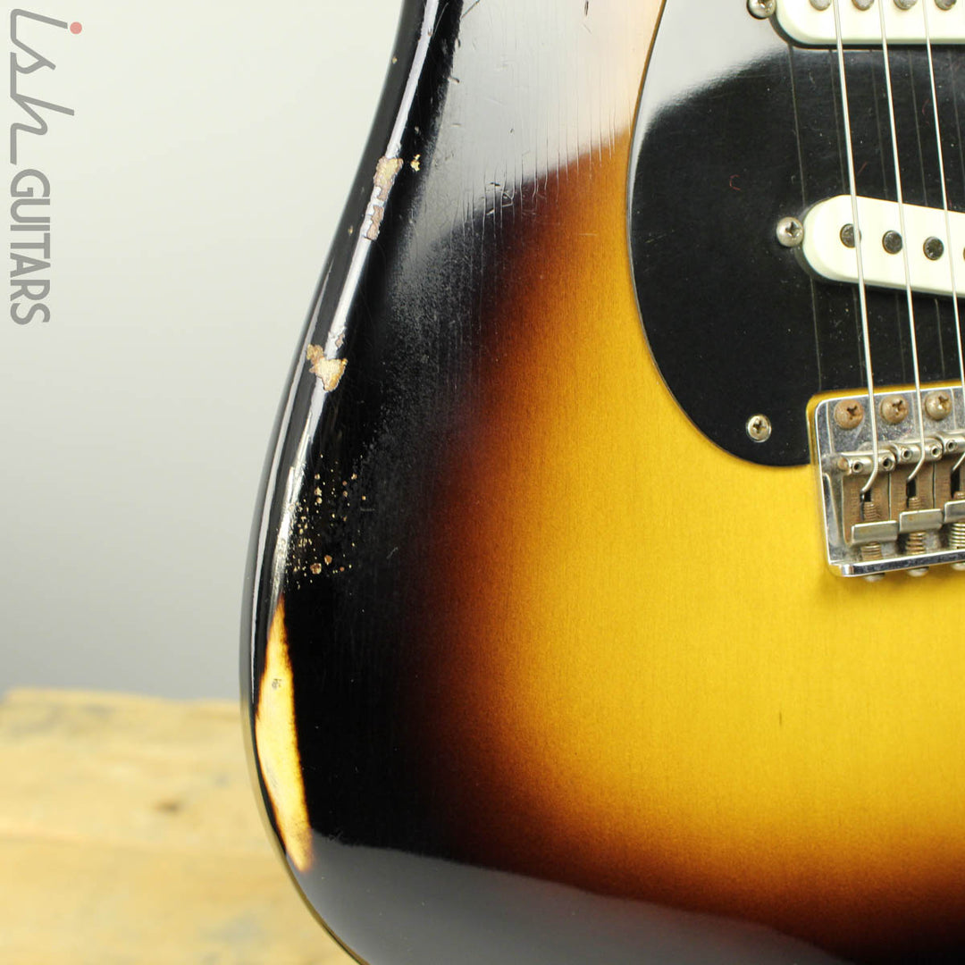 2015 Fender Strat Ancho Poblano Relic Custom Shop 2-Color Sunburst