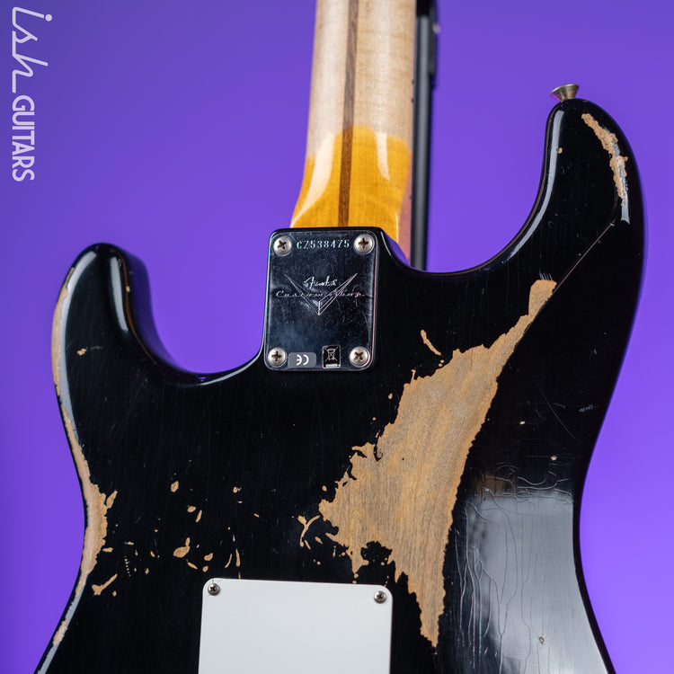 2018 Fender '58 Stratocaster Heavy Relic Black – Ish Guitars