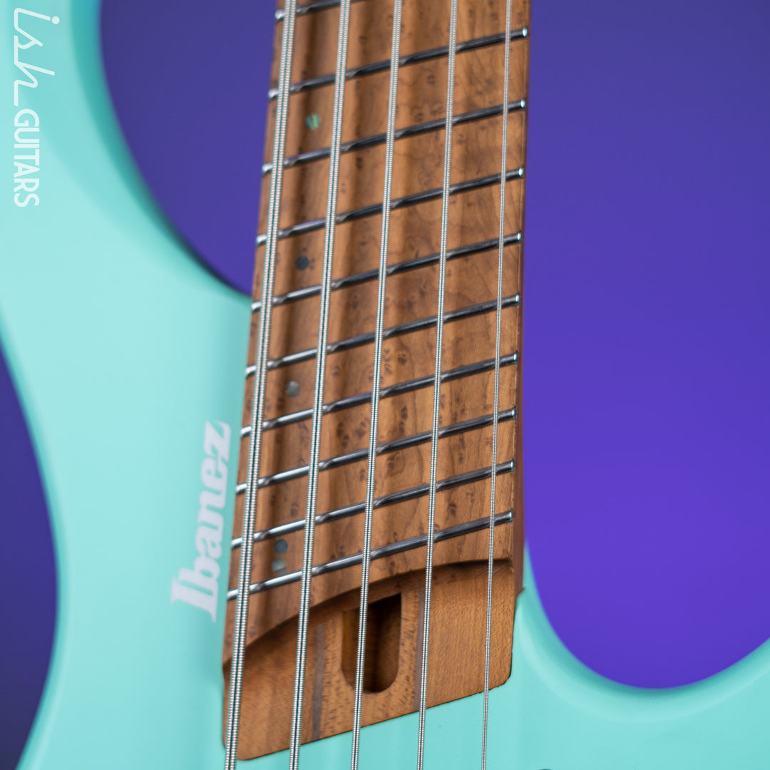 Ibanez EHB1005MS Multi-Scale 5-String Headless Bass Seafoam Green Matte Demo
