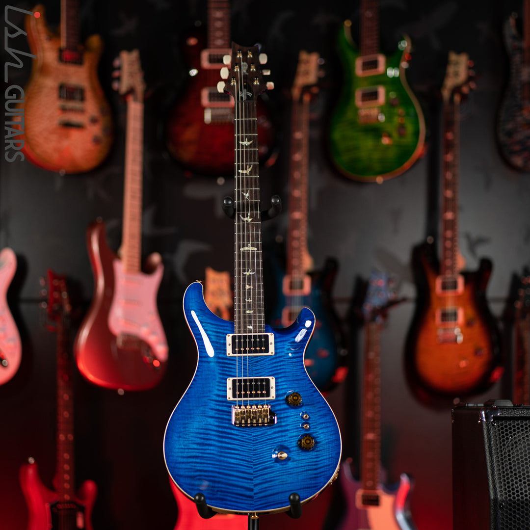 PRS Custom 24 35th Anniversary Guitar Blue Matteo 10 Top