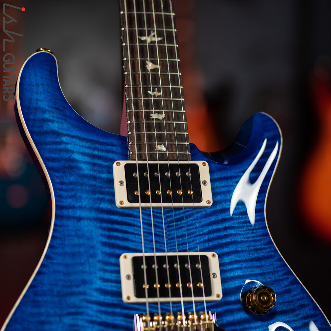 PRS Custom 24 35th Anniversary Guitar Blue Matteo 10 Top