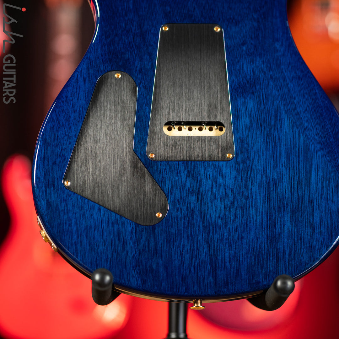 PRS Custom 24 35th Anniversary Guitar Blue Matteo 10 Top