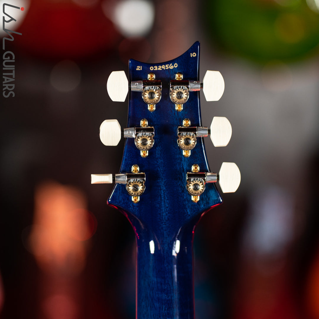 PRS Custom 24 35th Anniversary Guitar Blue Matteo 10 Top