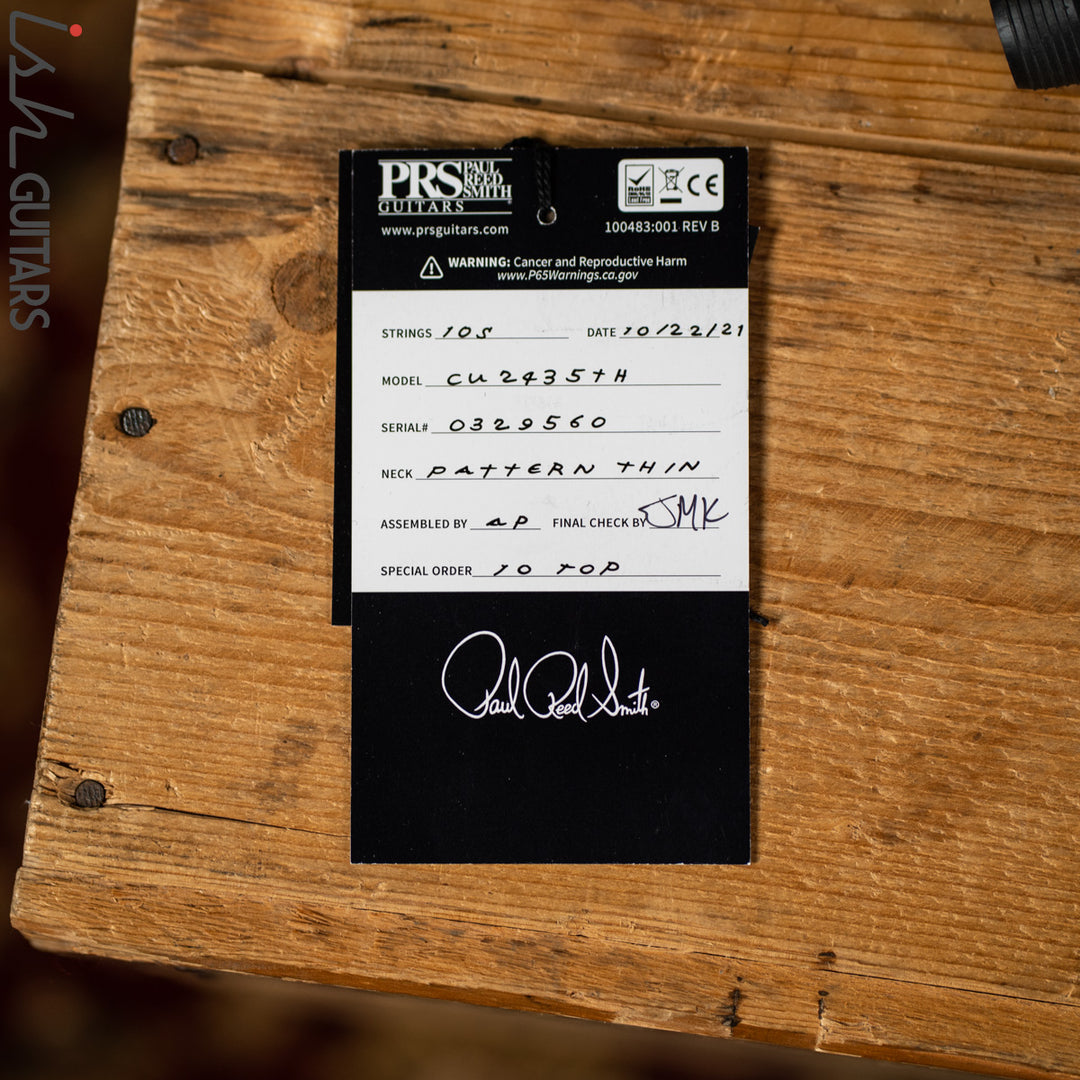 PRS Custom 24 35th Anniversary Guitar Blue Matteo 10 Top