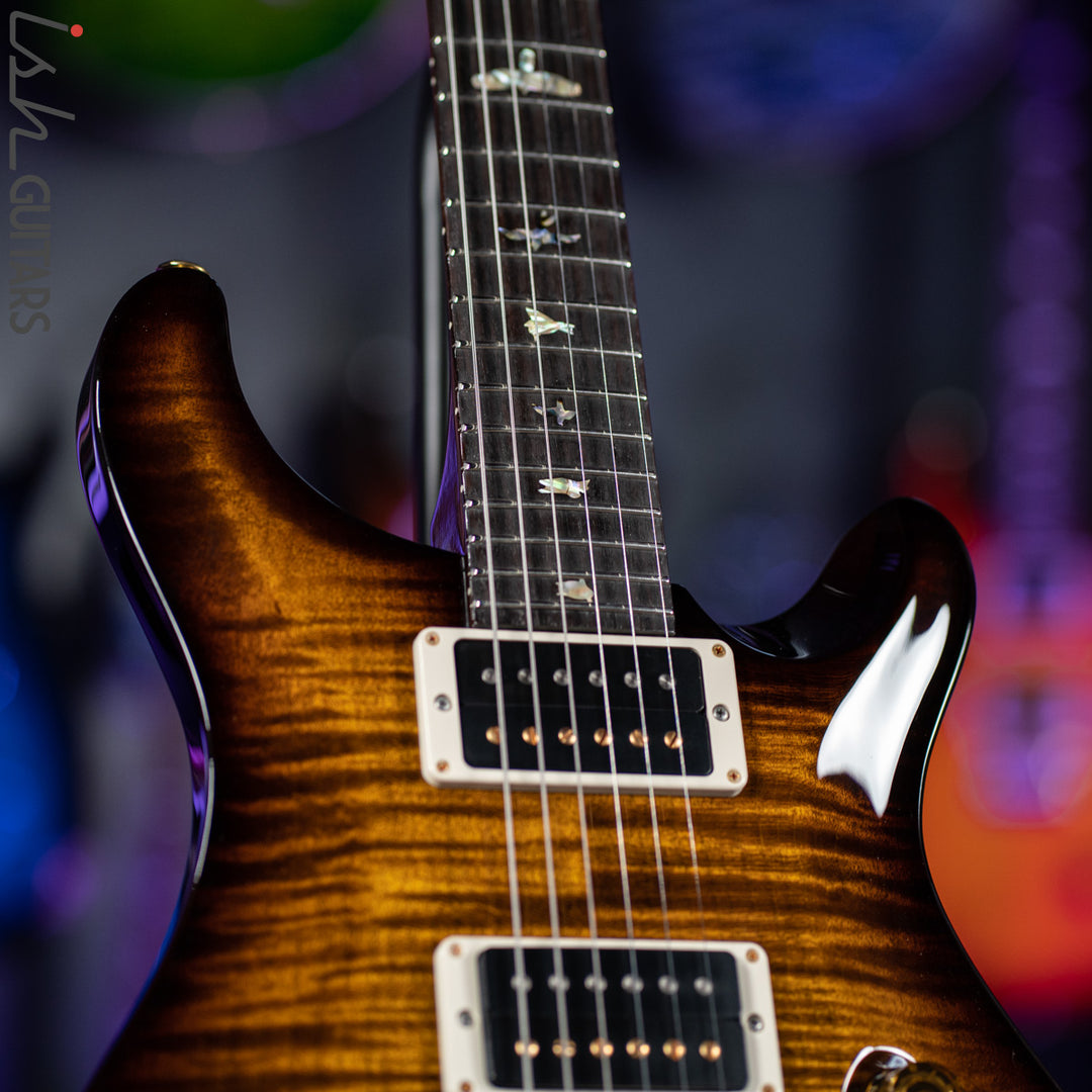 2021 PRS Custom 24 35th Anniversary Black Gold Burst 10 Top