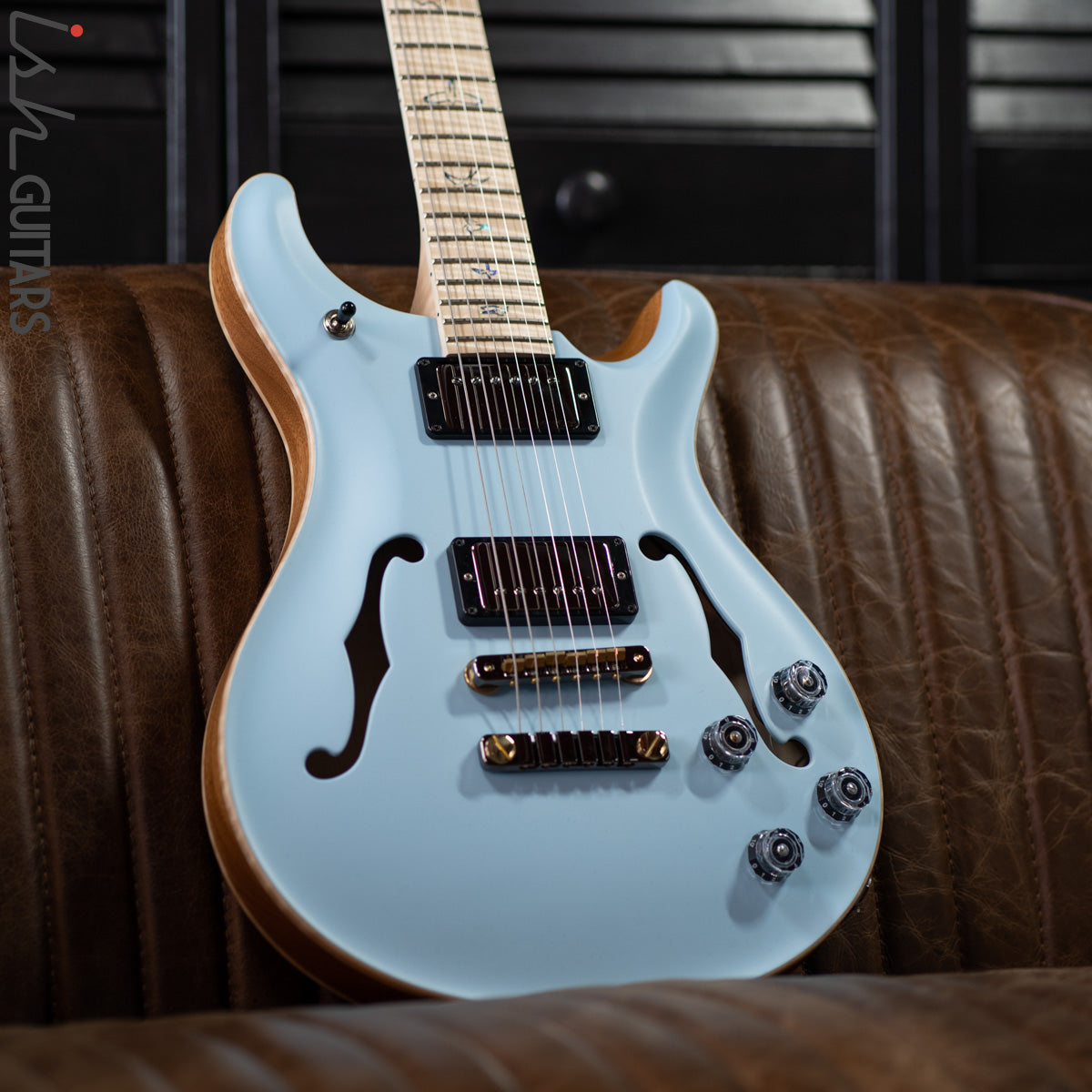 PRS McCarty 594 Hollowbody II Wood Library Powder Blue Satin