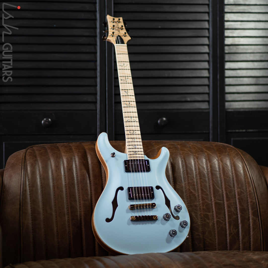 PRS McCarty 594 Hollowbody II Wood Library Powder Blue Satin Opaque