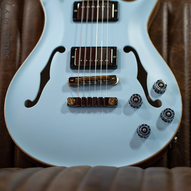 PRS McCarty 594 Hollowbody II Wood Library Powder Blue Satin Opaque