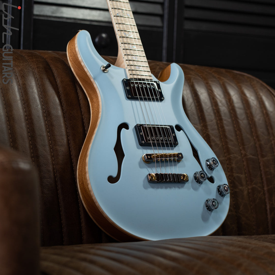 PRS McCarty 594 Hollowbody II Wood Library Powder Blue Satin Opaque