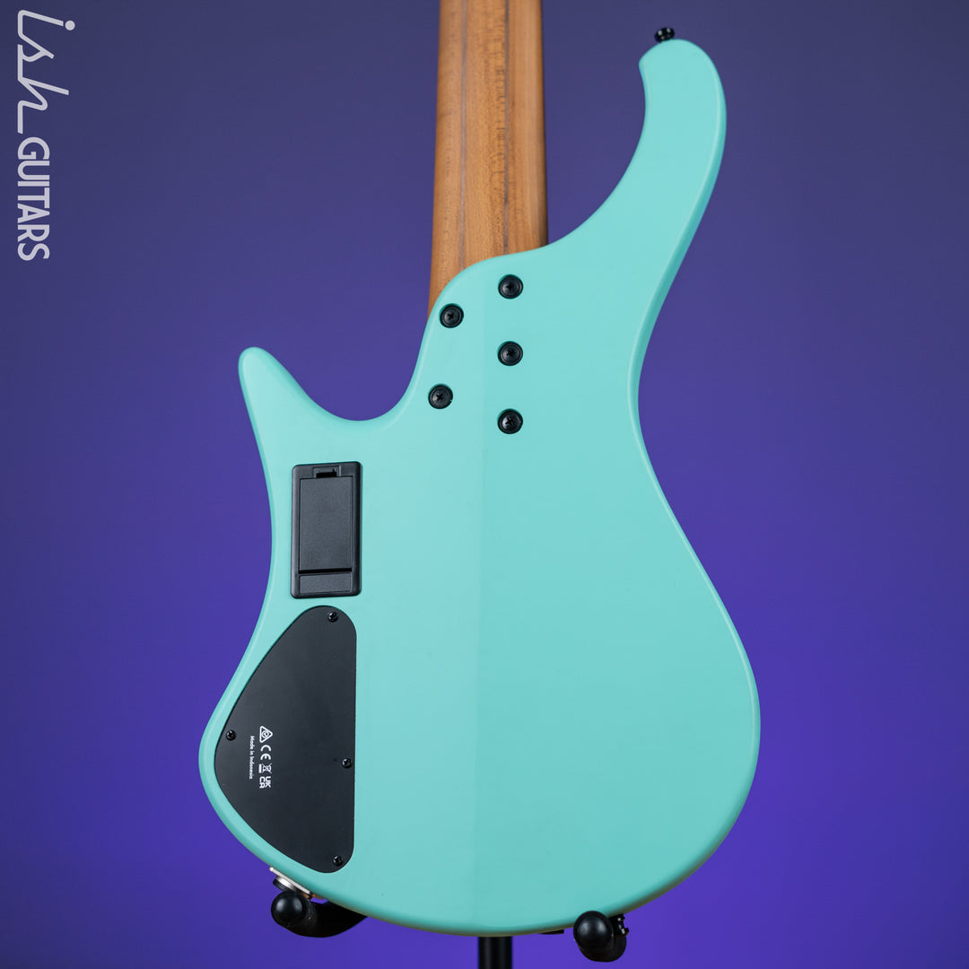 Ibanez EHB1005MS Multi-Scale 5-String Headless Bass Seafoam Green Matte Demo