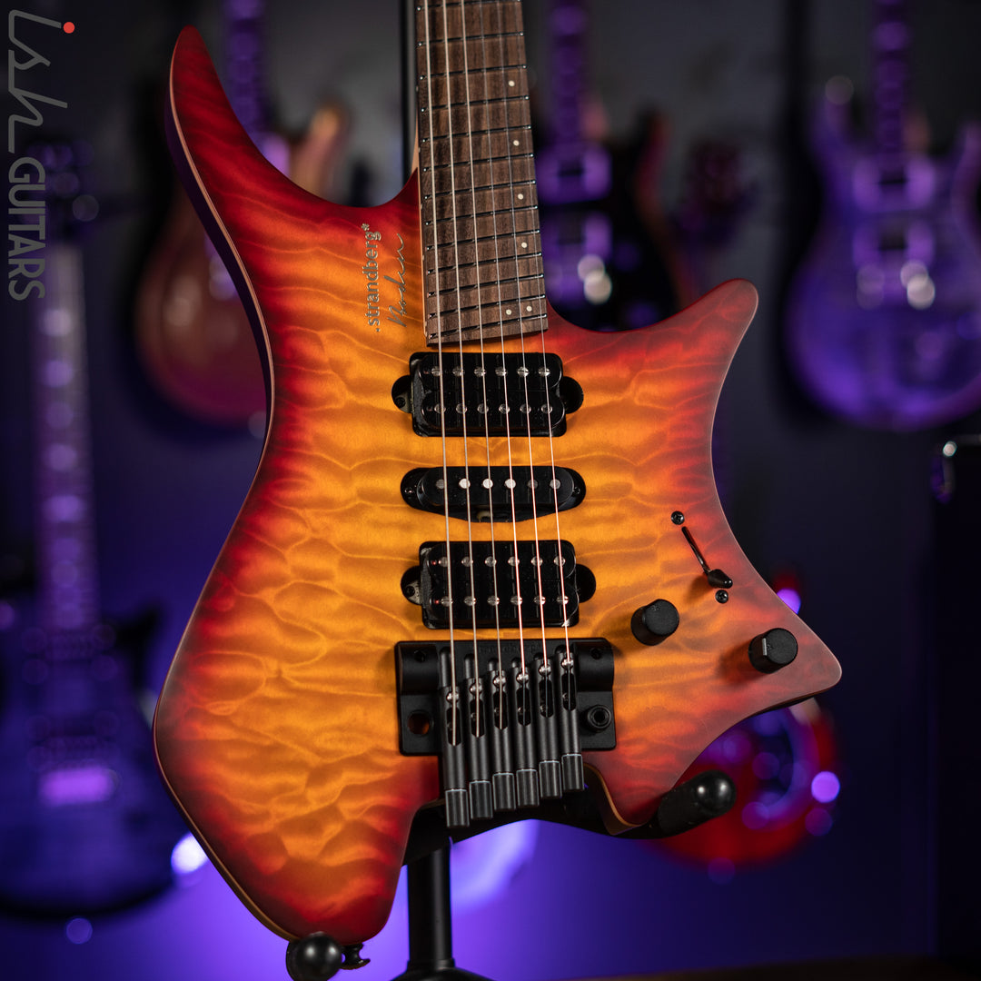 Strandberg Boden Fusion NX 6 Bonfire Red Satin – Ish Guitars