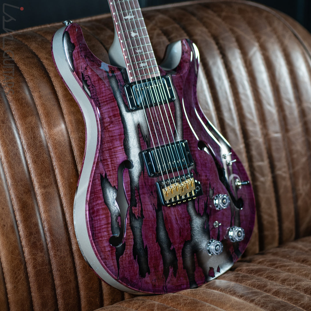 PRS Private Stock Hollowbody II Tremolo Piezo Spalted Maple Purple