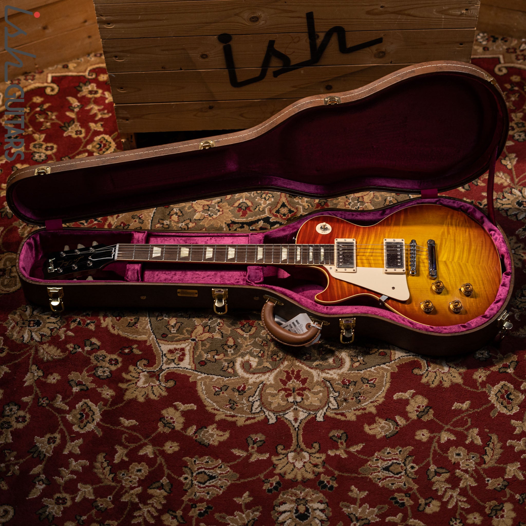 2013 Gibson Custom Shop Les Paul Lefty R9 Sunburst – Ish Guitars