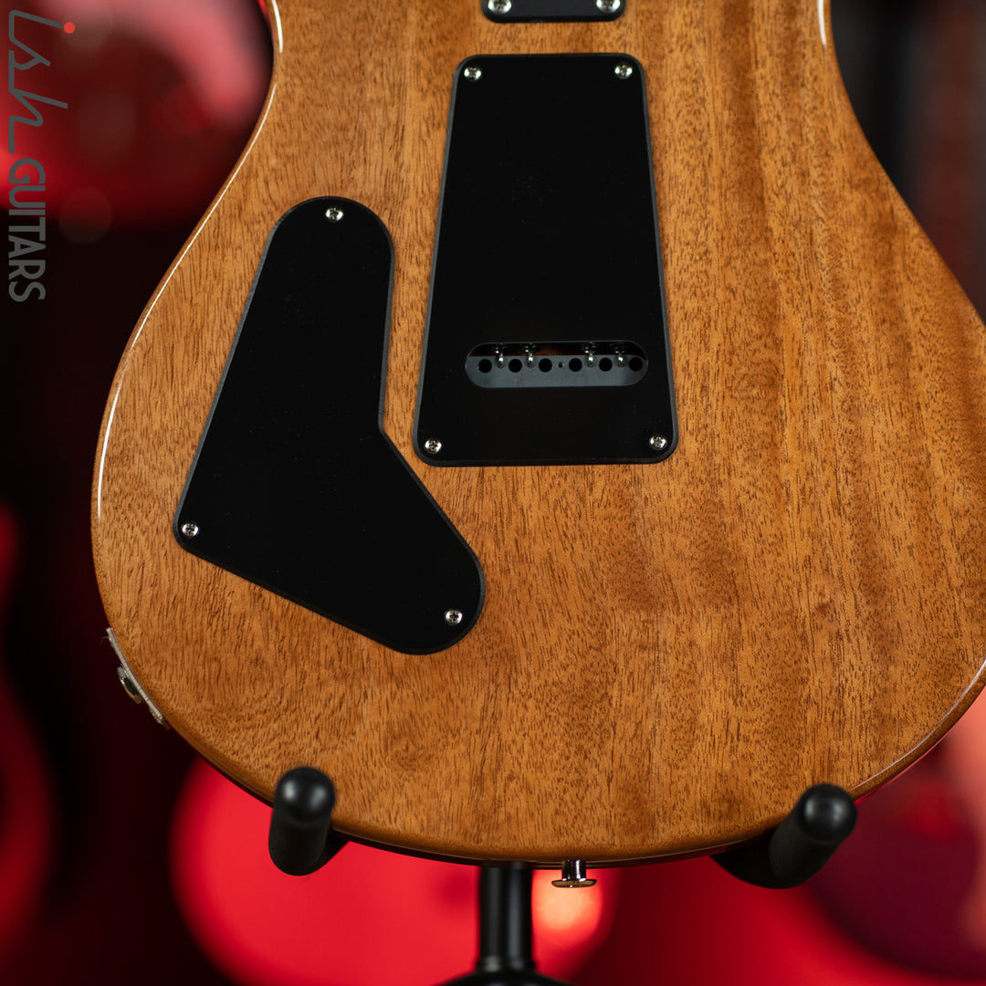 2021 PRS CE 24 Semi-Hollow Custom Color Cobalt Blue Wrap w/ Natural Back