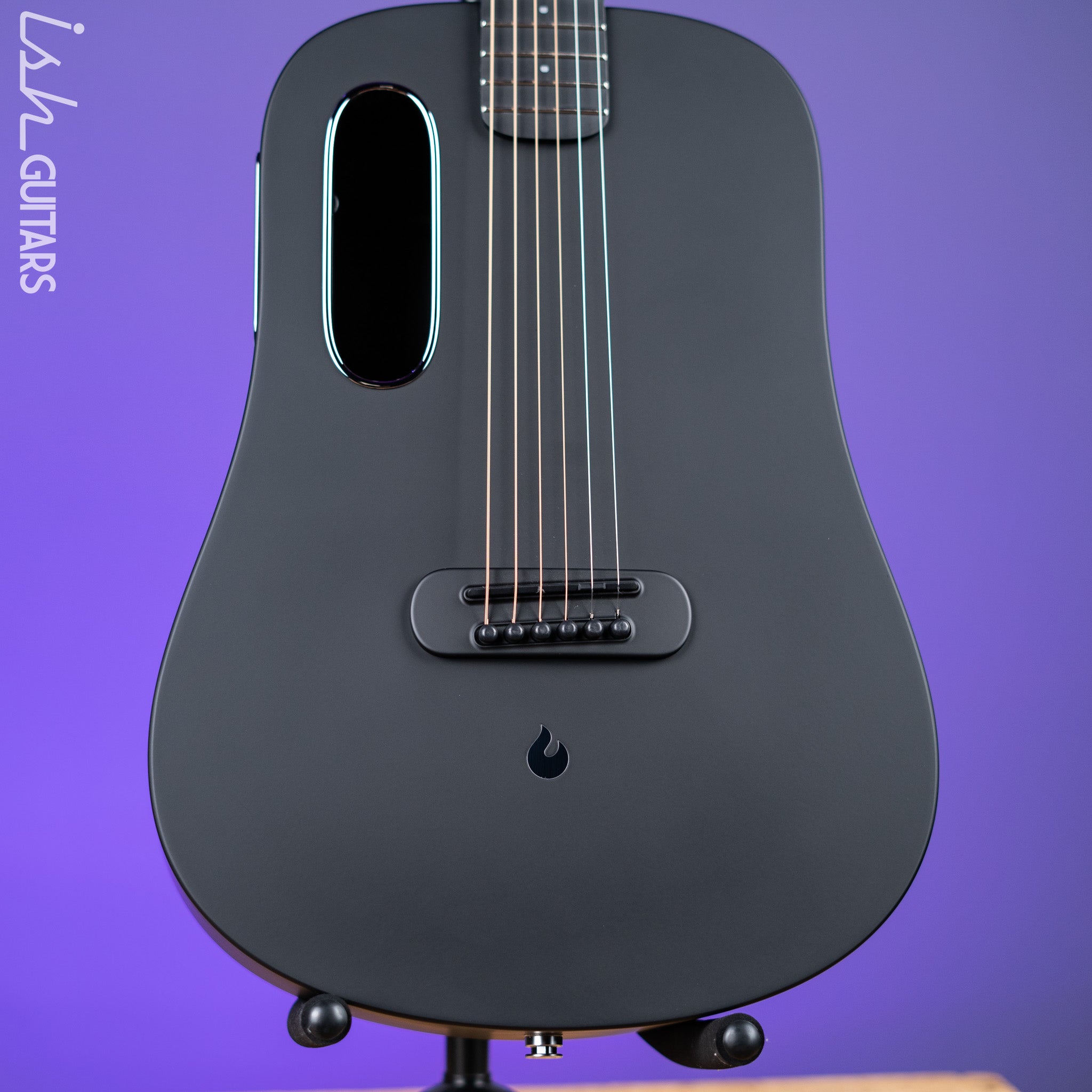 Lava Music Blue Lava Smart Acoustic Guitar Midnight Black 36